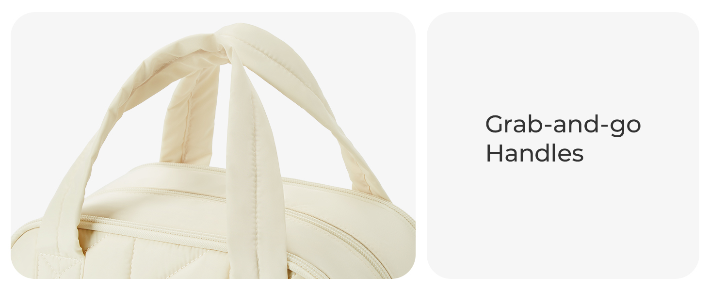 Сумка для косметики BAGSMART для жінок, велика дорожня косметичка, об'ємна косметична сумка, сумка для макіяжу та косметики з ручкою, чорна