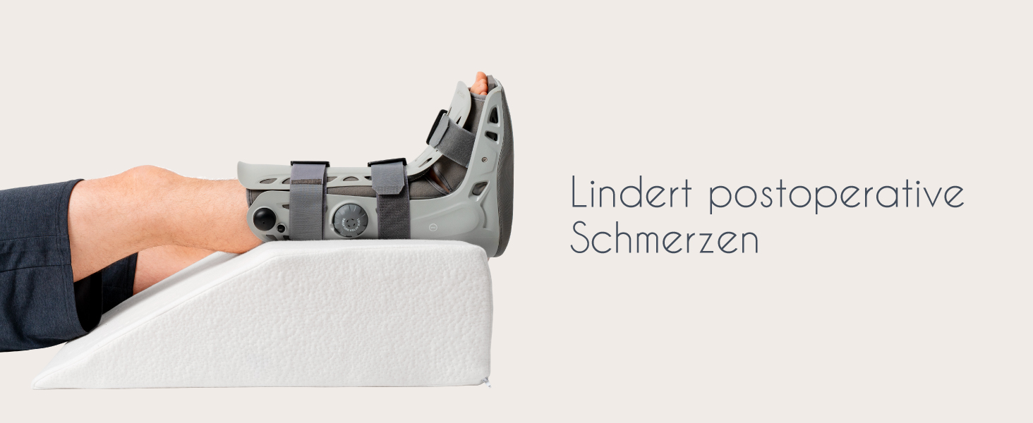 Подушка для ніг Dreamzie: ергономічна, з ефектом пам'яті, Made in EU, Oeko TEX, дихаюча, гіпоалергенна