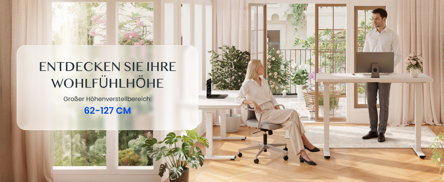 Регульований за висотою стіл FLEXISPOT 160x80 см, білий, електричний, з подвійним мотором, 160 кг, 3-секційний