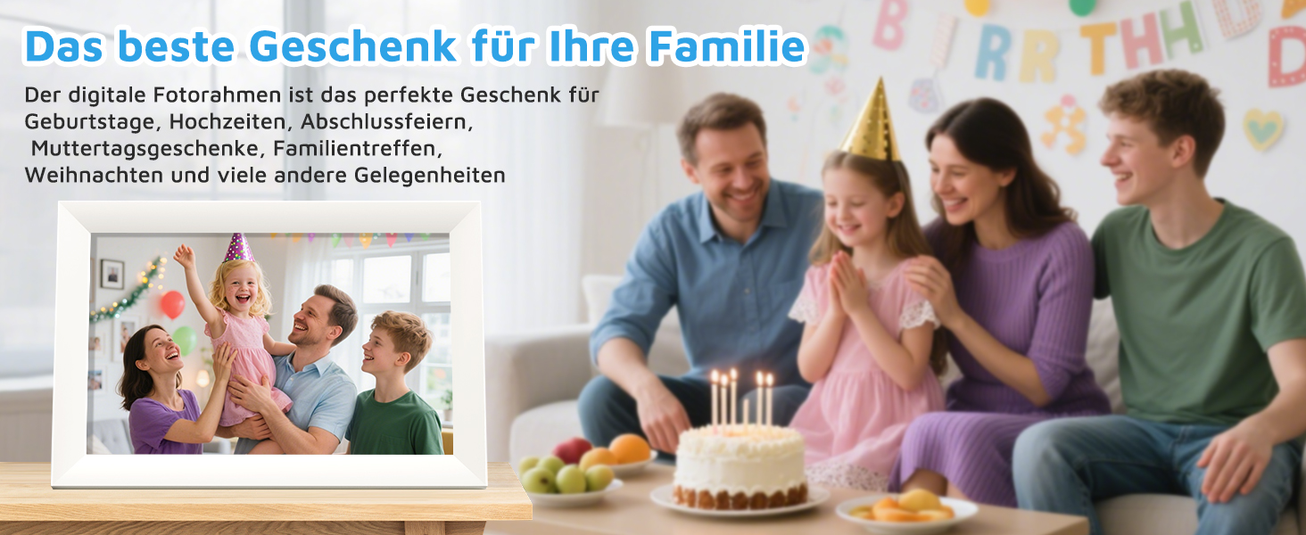 Цифровий фоторамка Hesmor 15.6