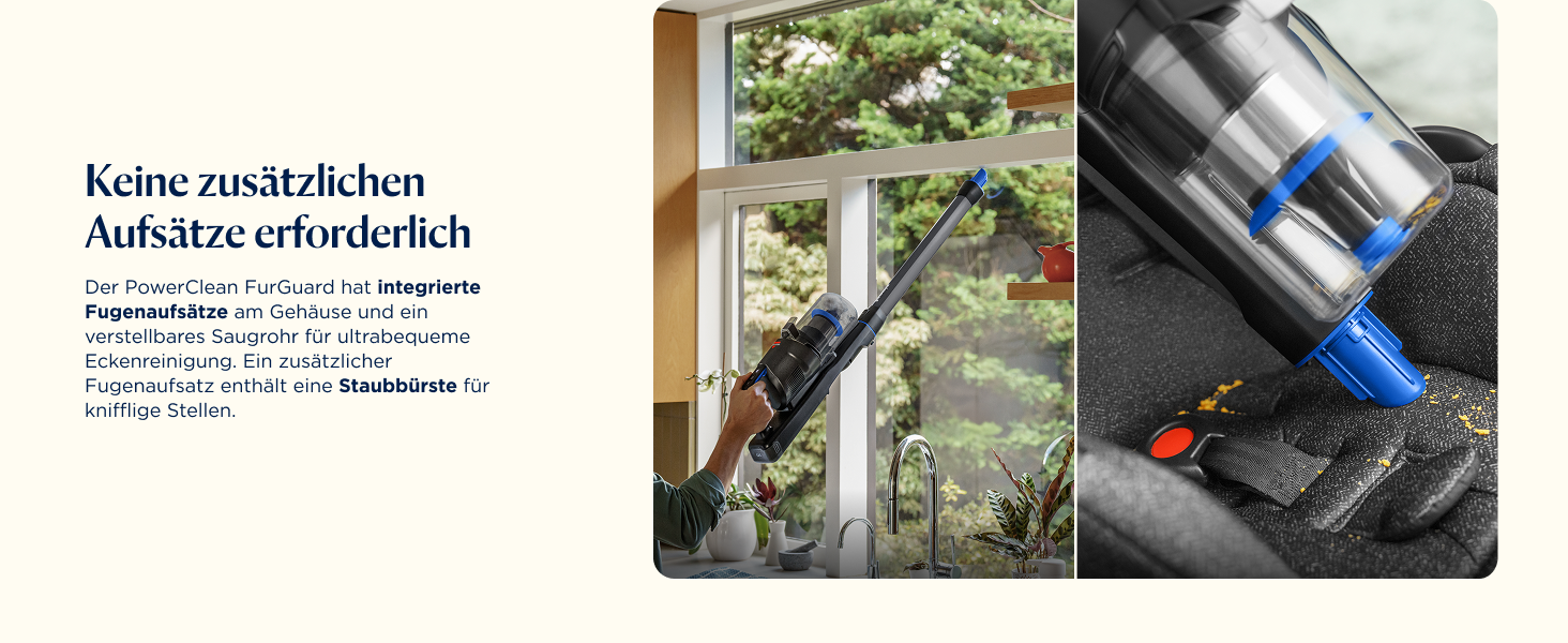 Акумуляторний пилосос Bissell PowerClean FurGuard для шерсті тварин: 280W, HEPA-фільтр, самоочисна щітка, 50 хв роботи