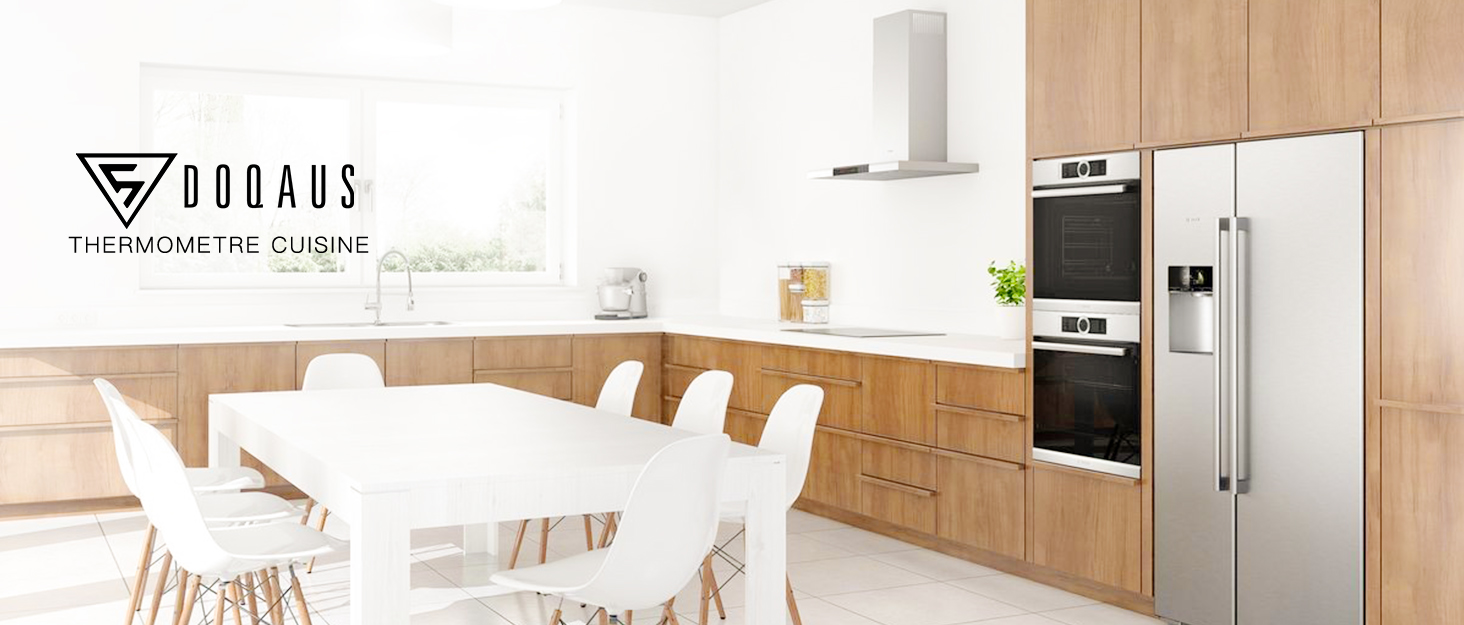 Беспроводной термометр для мяса DOQAUS 158m Bluetooth, IPX7, для гриля, духовки, мангала, аэрофритюрниці, чорний