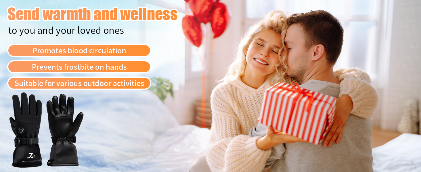 Обогревні рукавички для жінок 7JI (XL, чорний)