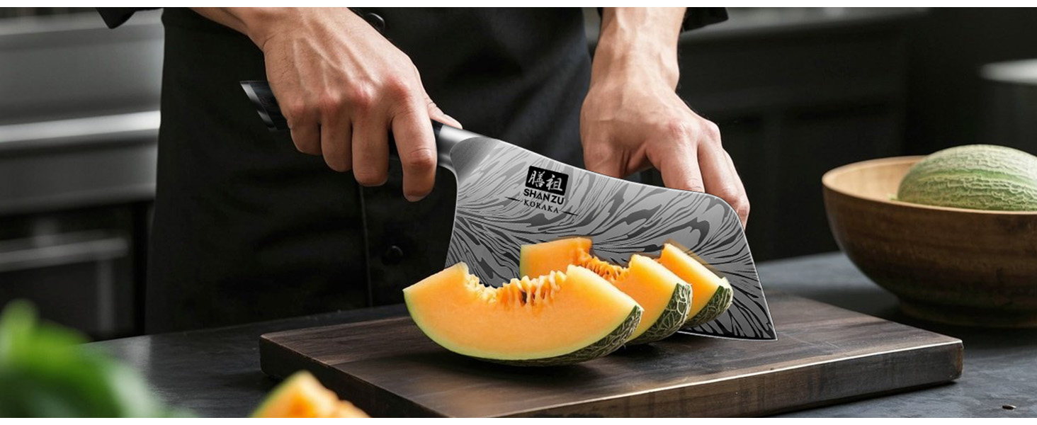 Японський кухонний ніж SHAN ZU з порошкової сталі, професійний шеф-ніж, 18 см