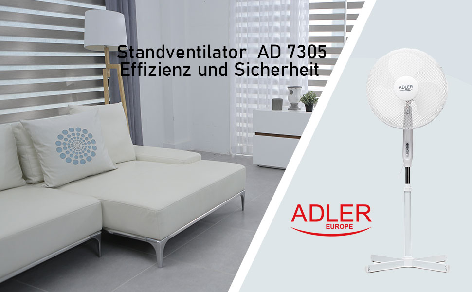 Вентилятор на п'єдесталі Adler AD7305