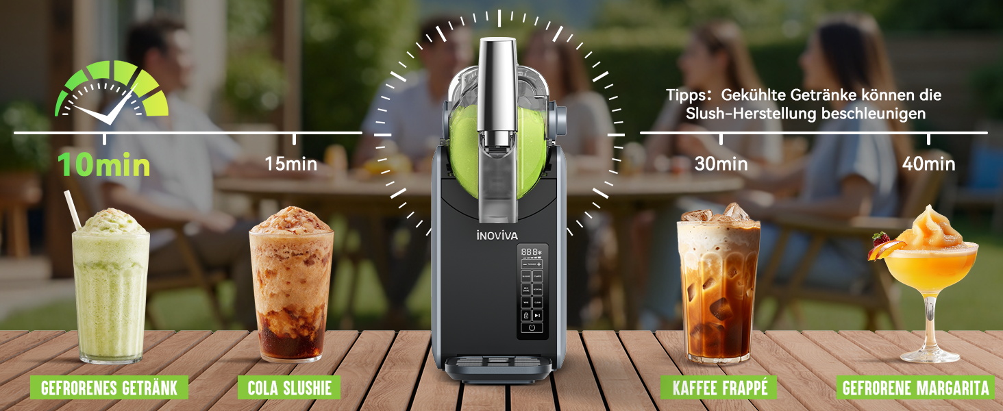 Машина для смузі без льоду, 2L, самоочищення, 5 програм, смузі, маргарита, фраппе, молочний коктейль (S1.2)