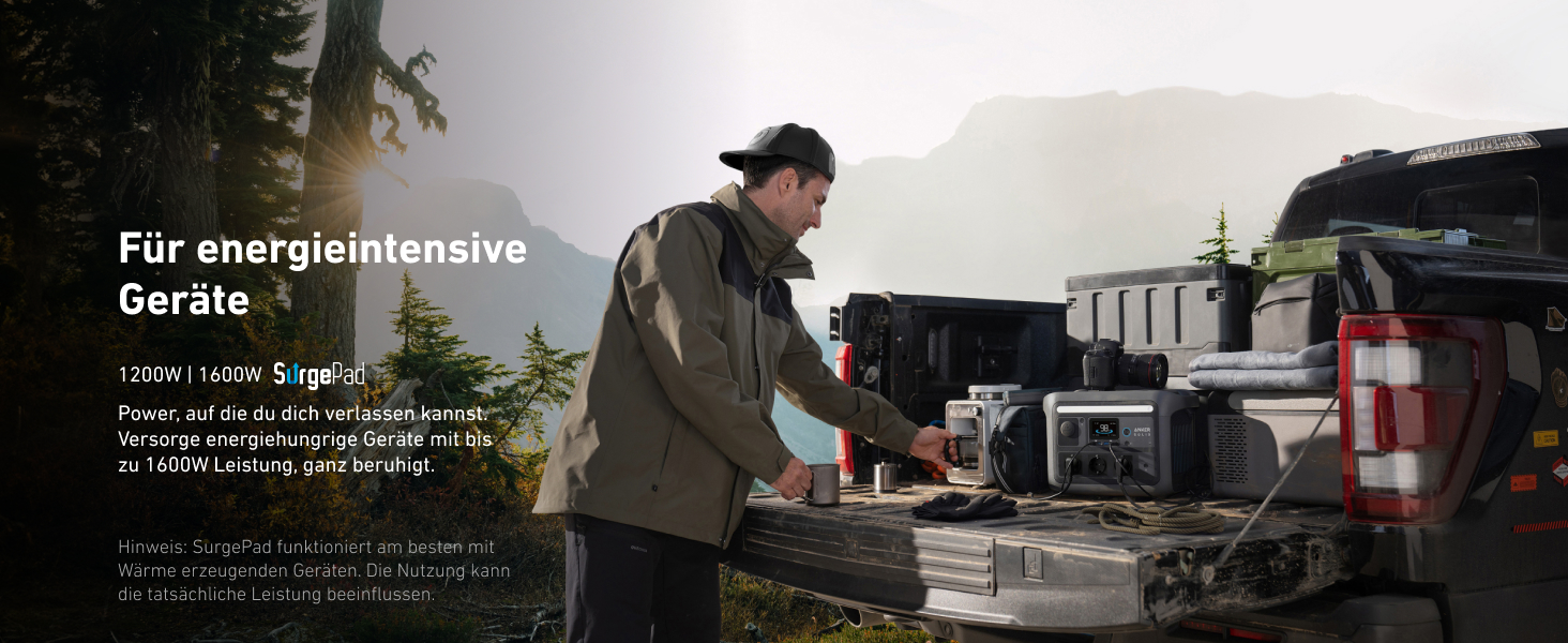 Портативна електростанція Anker SOLIX 1200W (1600W пікова потужність) з акумулятором 768Wh LiFePO4. Ідеально для кемпінгу, подорожей, RV та як резервне живлення. (Сонячна панель опціонально)