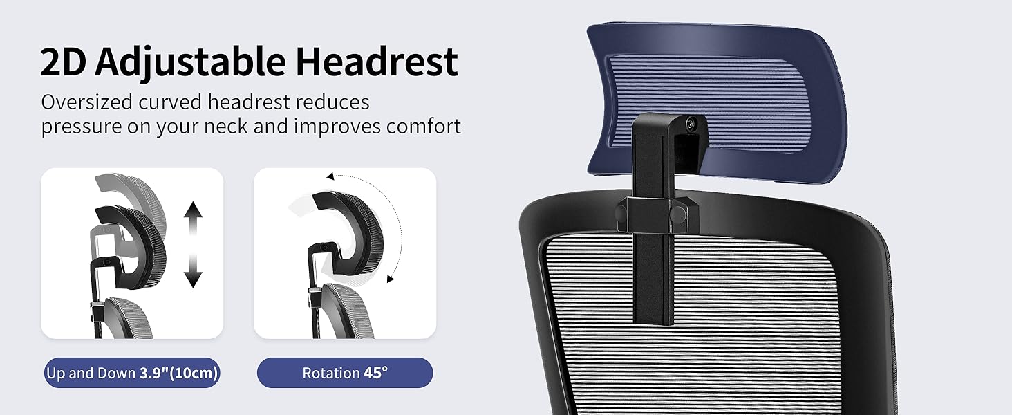 Ергономічне крісло для офісу Fizzin, комп'ютерне крісло з регульованою поперековою підтримкою, дихаюча сітчаста спинка, посилене сидіння, зручне крісло для дому та офісу (Рожевий) (Чорний)