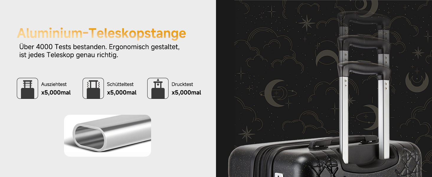 Набір валіз Sea Choice 3 шт. з жорстким корпусом, розширюваний, легкий, з TSA замком, бежевий