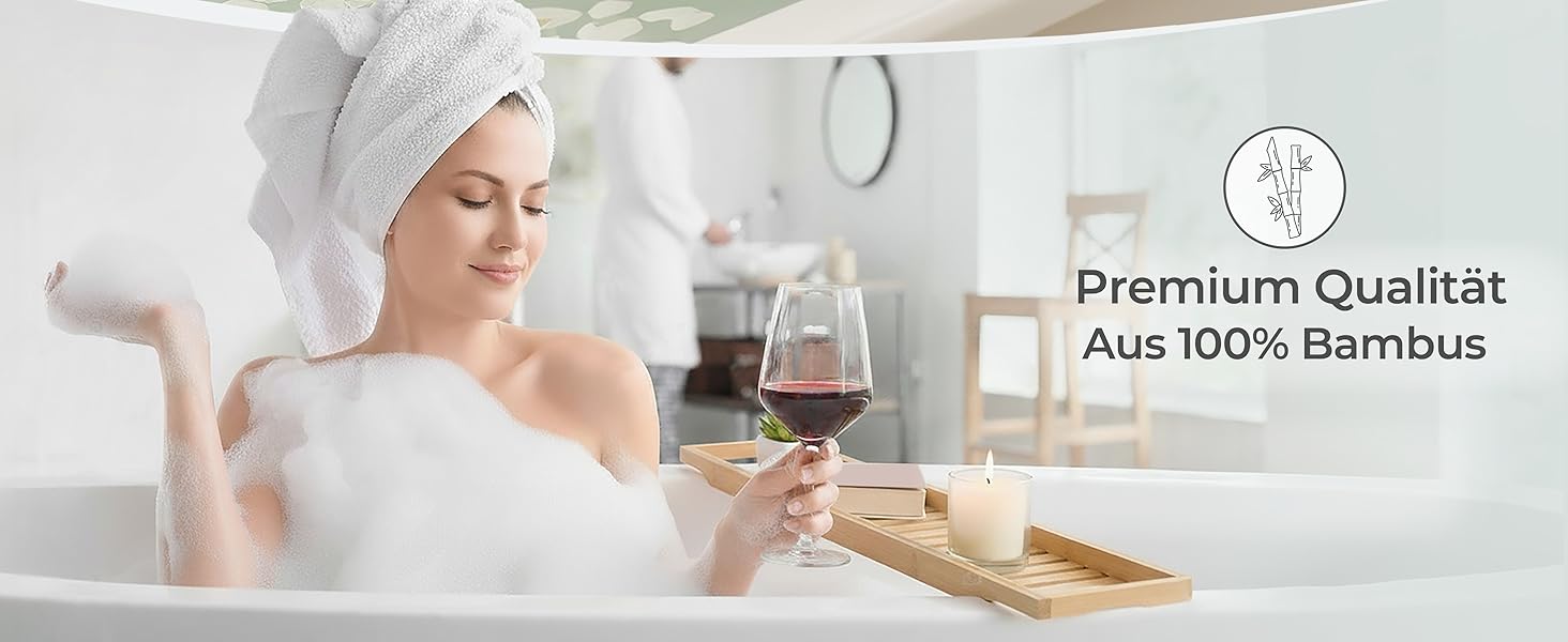 Поличка для ванни Torrex® 30540 з бамбука, різні розміри, 74 x 15 x 3,5 см