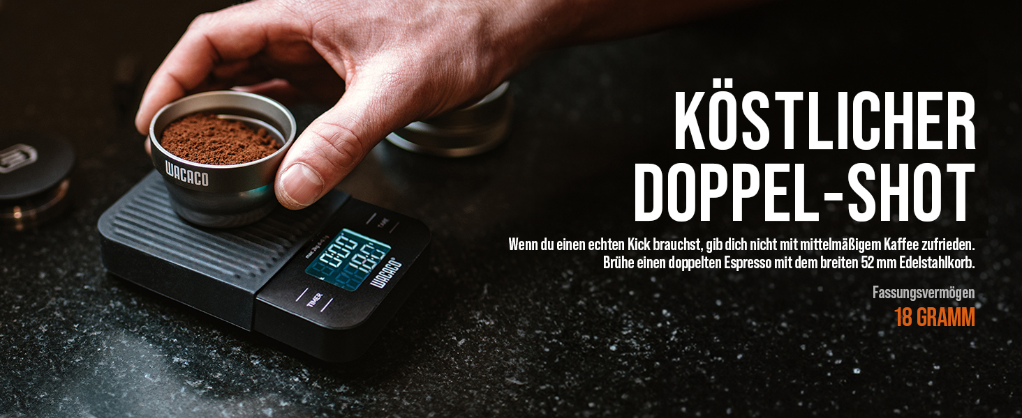 WACACO Picopresso: Портативна кавомашина для еспресо з екіпіруванням, ручна, сіра