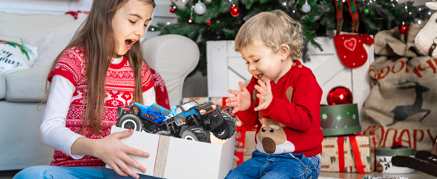 Радіокерований позашляховик Monstertruck 2.4GHz 4WD (до 15+ км/год) з двома акумуляторами, водонепроникний, для дітей від 6 років