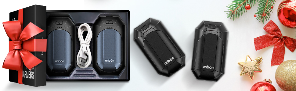 Електричні грілки для рук UNBON, 2 шт. USB, 3 режими нагріву, для спорту та Raynaud's, фіолетові