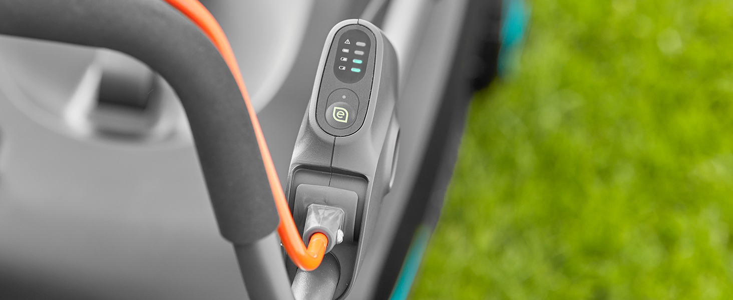 Акумуляторний газонокосарка Gardena PowerMax 37/36V P4A Ready-to-Use Set (14638-20) 37см, 350м², 45л, 2023