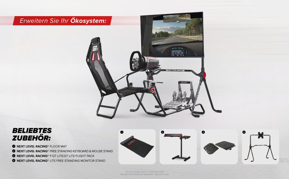 Гоночний кокпіт Next Level Racing GTLite – симулятор для автоспорту