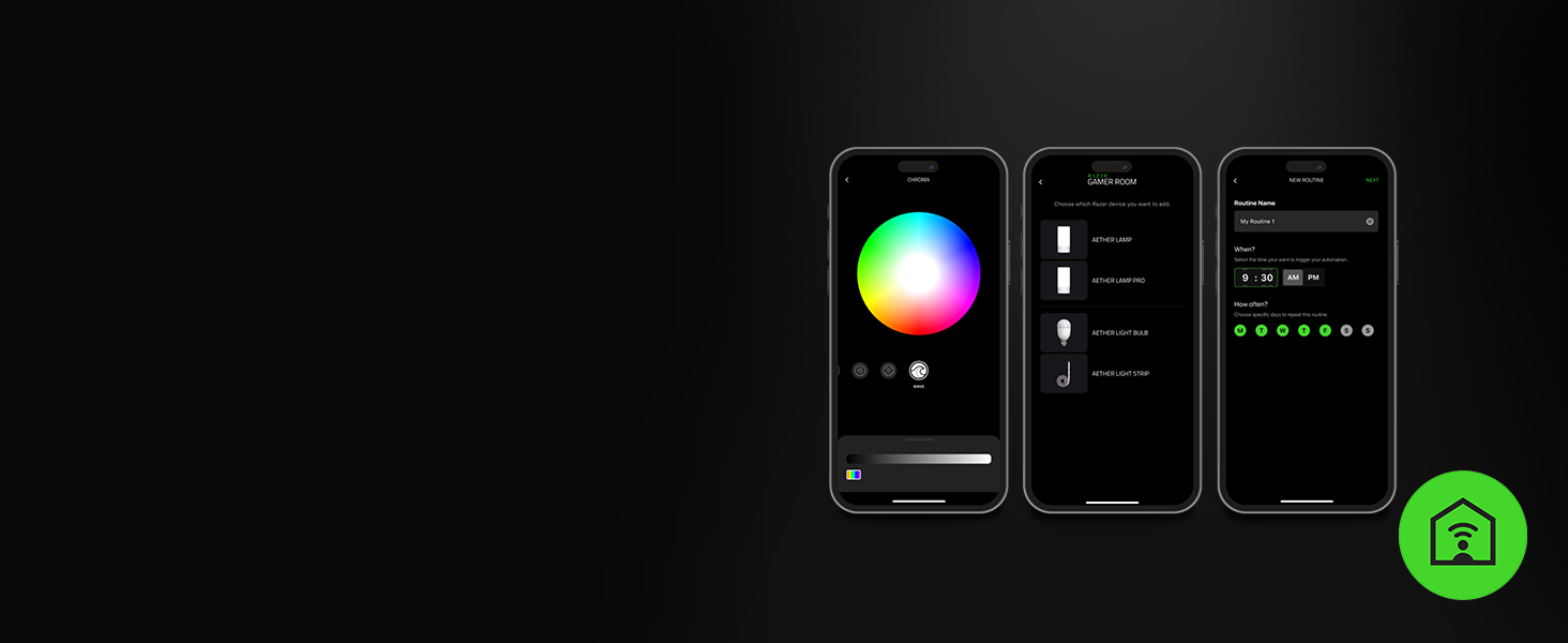 Лампа для монітора Razer Aether Smart Bulb E27 з RGB підсвічуванням для геймінгу, сенсорним керуванням та регулюванням температури кольору та яскравості