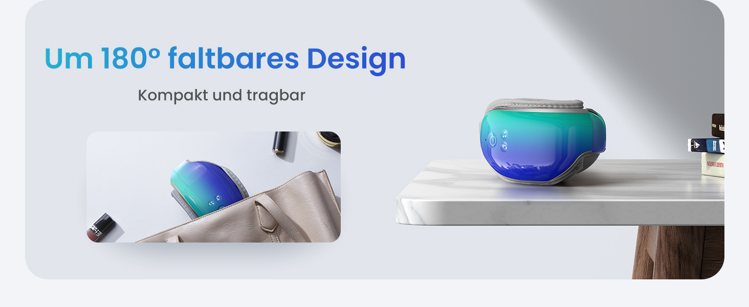 Масажер для очей RENPHO Eyeris 1 з підігрівом, вібрацією та Bluetooth, акумуляторний, для сухих очей