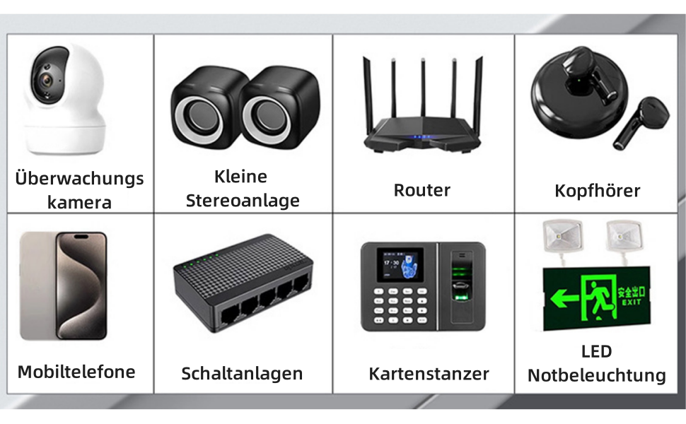 ДБЖ (UPS) з акумулятором, 6000 мАг, резервне живлення з інтелектуальною LED-індикацією, 5 В, 9 В, 12 В вихід, багатофункціональний захист, неперервна подача живлення (EU-штекер)