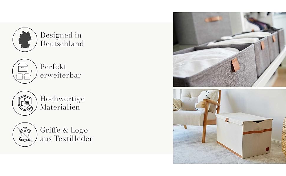 Преміум коробка для зберігання новорічних прикрас LOVE IT STORE IT - тканинна коробка з 30 відділеннями, знімний піднос, сіра, 58x36x25 см