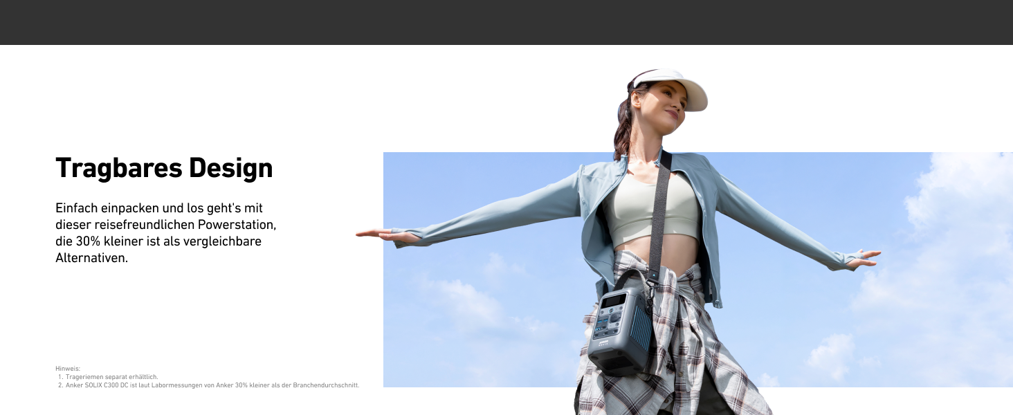 Powerbank Anker SOLIX C300: 288Wh, 300W, LiFePO4, для кемпінгу та подорожей