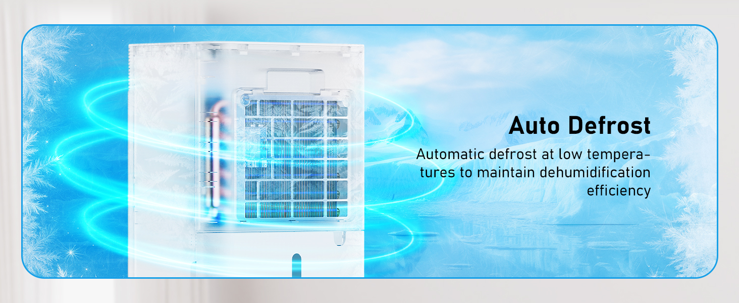 Електричний осушувач повітря 12л/день з таймером 24г, 3 режими, автовимкнення, шланг для зливу, для приміщень до 100м³, білий