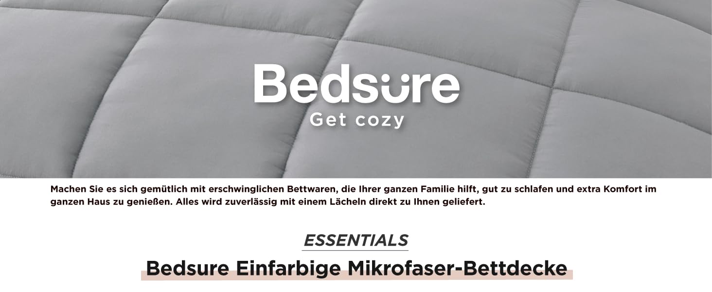 Ковдра зимова BEDSURE 200x200, 450GSM, Oeko-Tex, Allergy-Freely, Синій, 240x220 см