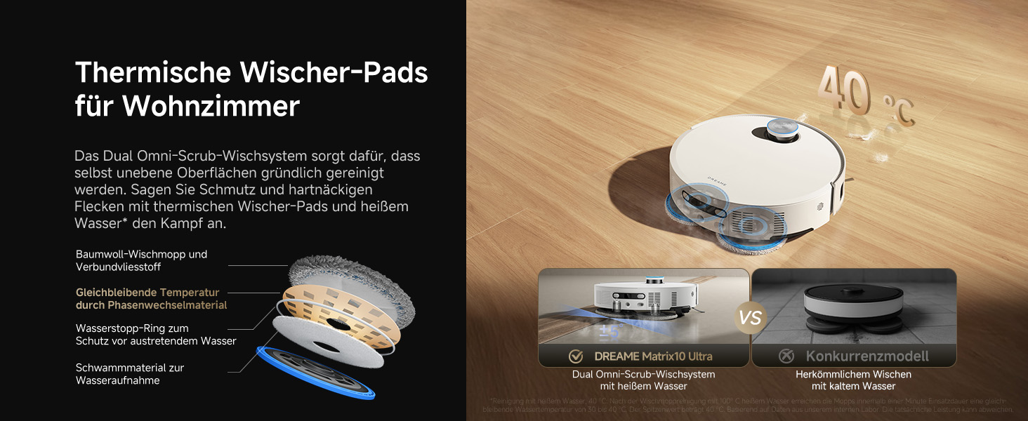 Робот-пилосос Dreame Matrix10 Ultra: потужність 30000Pa, 8 см, самоочищення, автоматичне порожнення, голосове керування