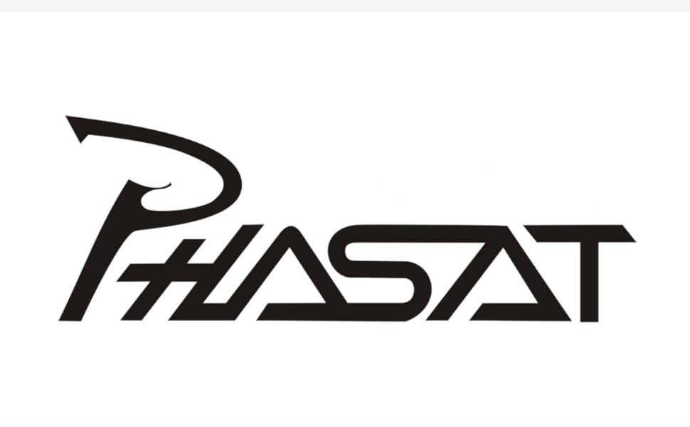 Змішувач для ванни PHASAT з витяжною лійкою, чорний, настінний монтаж, PTBB13E Long spout