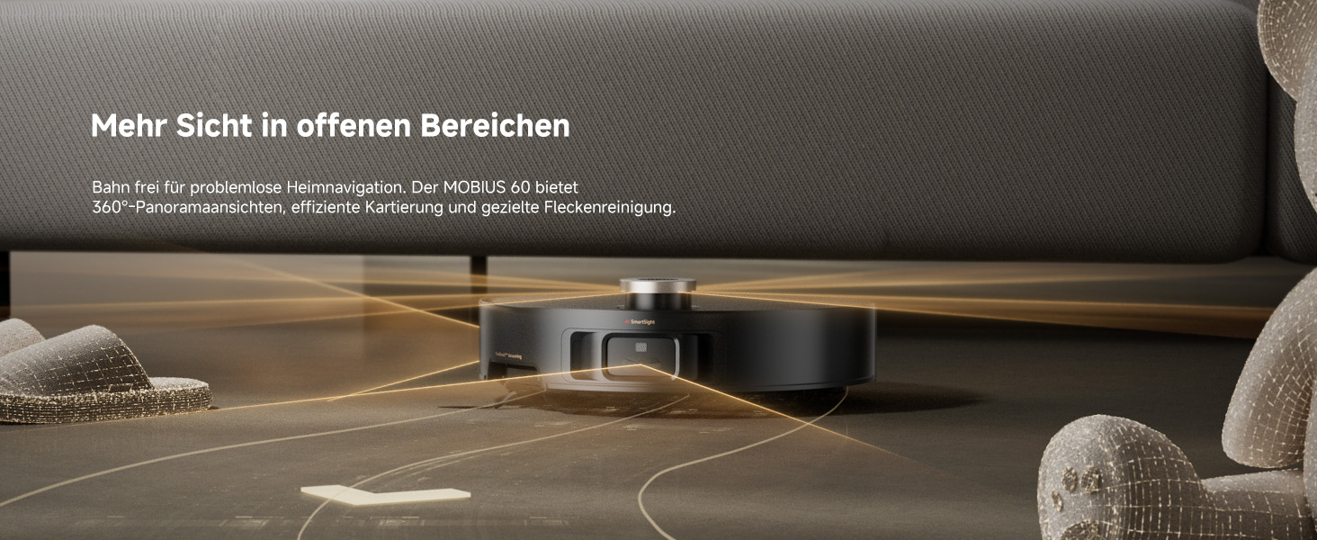 Робот-пилосос Mova V50 Ultra Complete з функцією миття, 24000 Па, подолання перешкод 6 см, навігація Liftable+RGB AI+LED, 80°C гаряча вода, 63°C самостійне сушіння, DuoSolution System, щітка Tricut (Mobius 60)