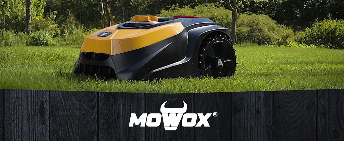Газонокосарка-робот Mowox RM 1200 Li з багатозонною функцією, для газону до 1200 м², 28V Max Li-ion, керування LCD, комплект аксесуарів
