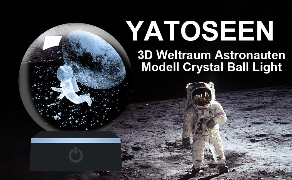 Кришталева куля YATOSEEN 3D Dolphin з нічником, міні-модель, подарунок для дітей та друзів