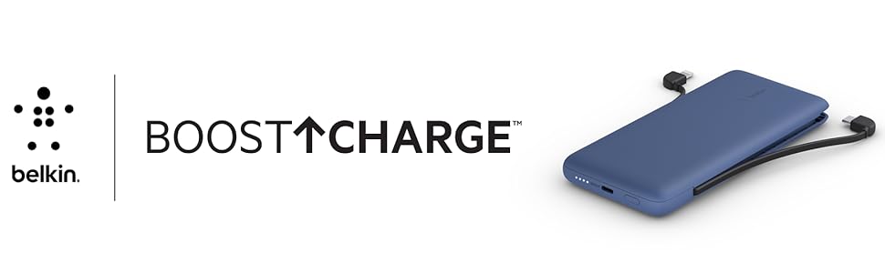 Повербанк Belkin BOOSTCHARGE Plus 10K (10 000 мАг, кабель Lightning & USB-C, додатковий порт USB-C)