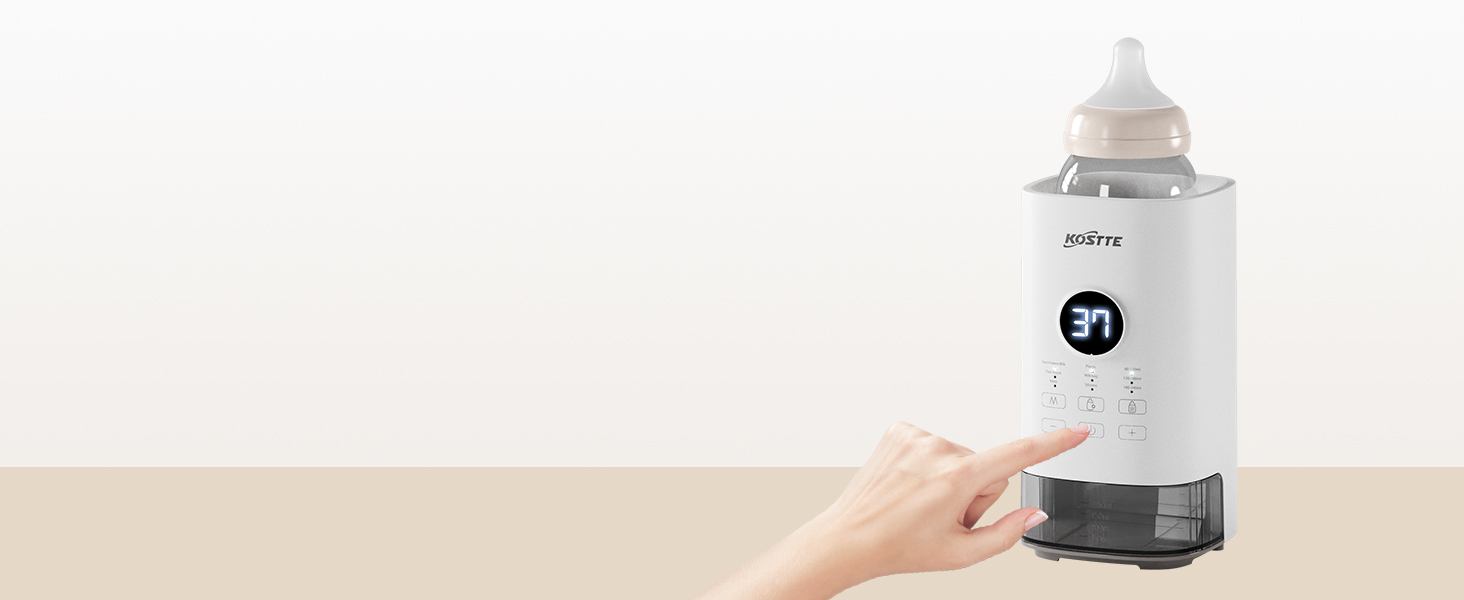 Підігрівач для пляшечок KOSTTE - універсальний, для грудного молока та суміші (білий)