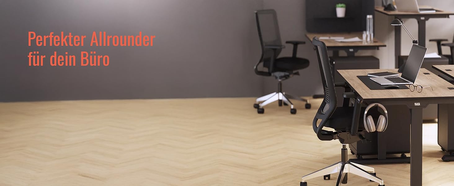 Стол Yaasa Desk Lite регульований по висоті 100x60 см, чорний – електричний офісний стіл з автопідйомом, пам'яттю та кабелепроводом