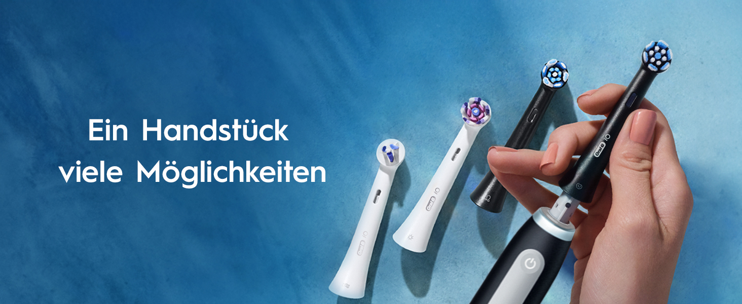 Електрична зубна щітка Oral-B iO Series 3, набір з 2 шт (Чорний та Рожевий), 2 додаткові насадки та футляр
