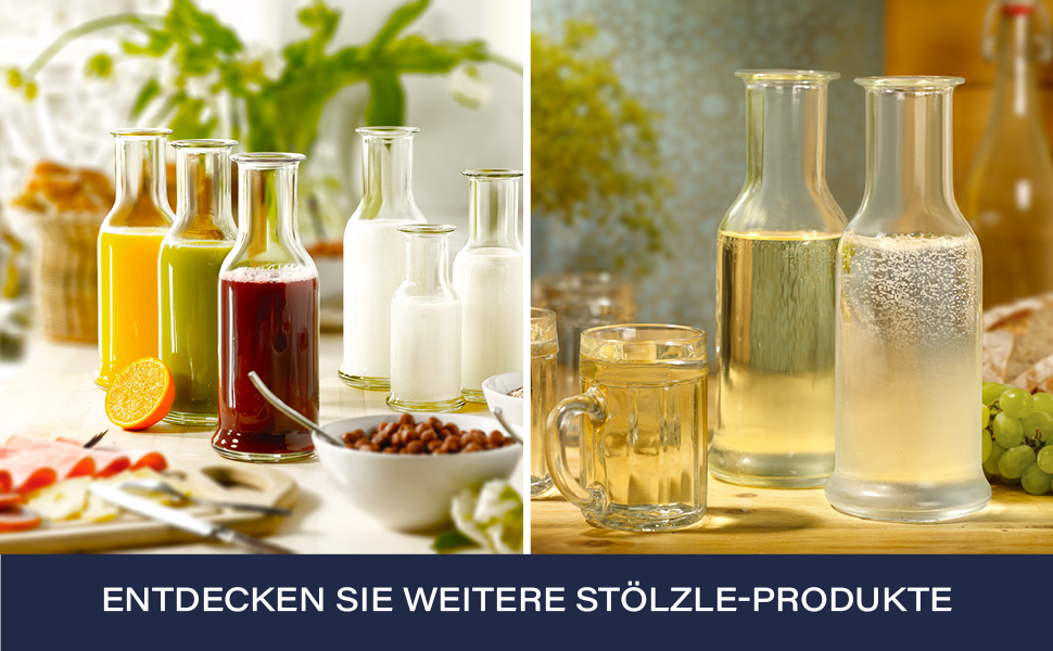 Набір скляних караганів Stölzle Lausitz Purity для води, лимонаду та вина, 500 мл, 6 шт., прозорі
