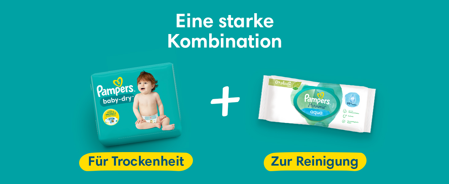 Підгузки Pampers Baby Dry розмір 6 Extra Large (16+ кг), 124 шт.