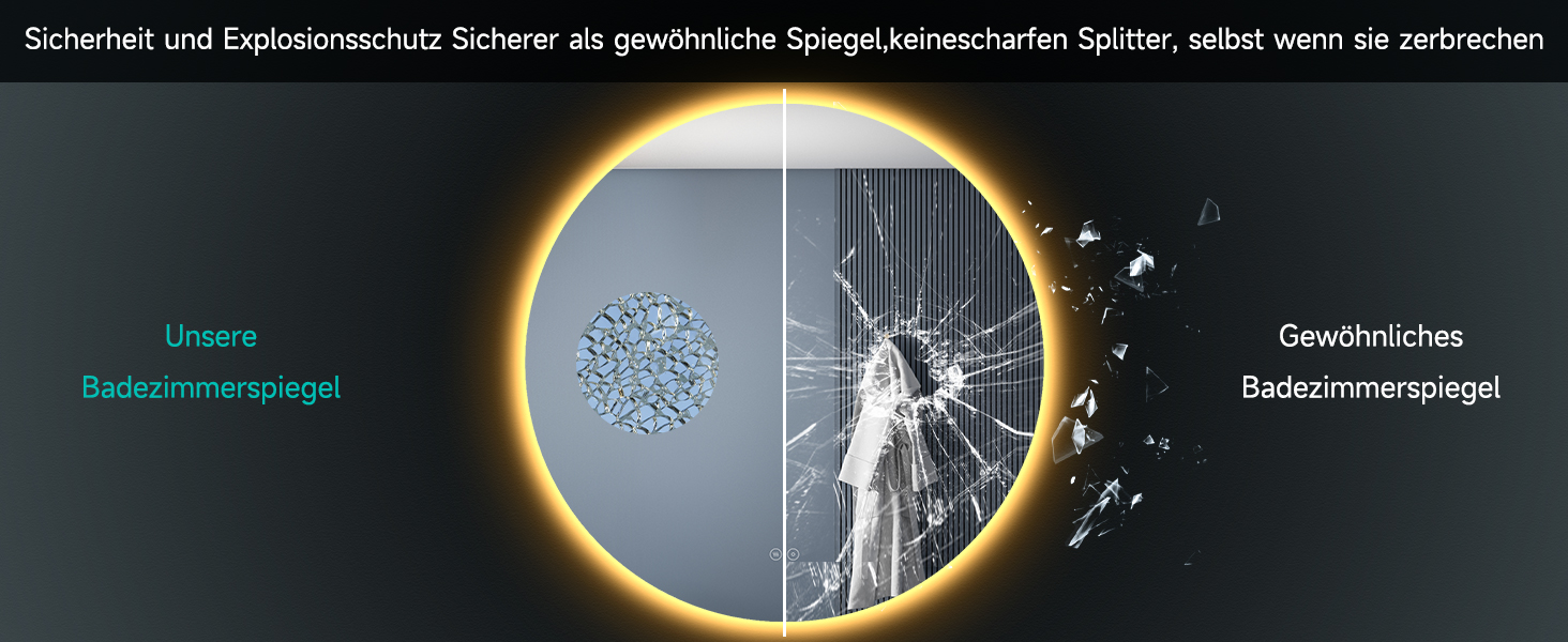 Дзеркало для ванної кімнати SONNI LED з підсвічуванням 80x60 см, біле