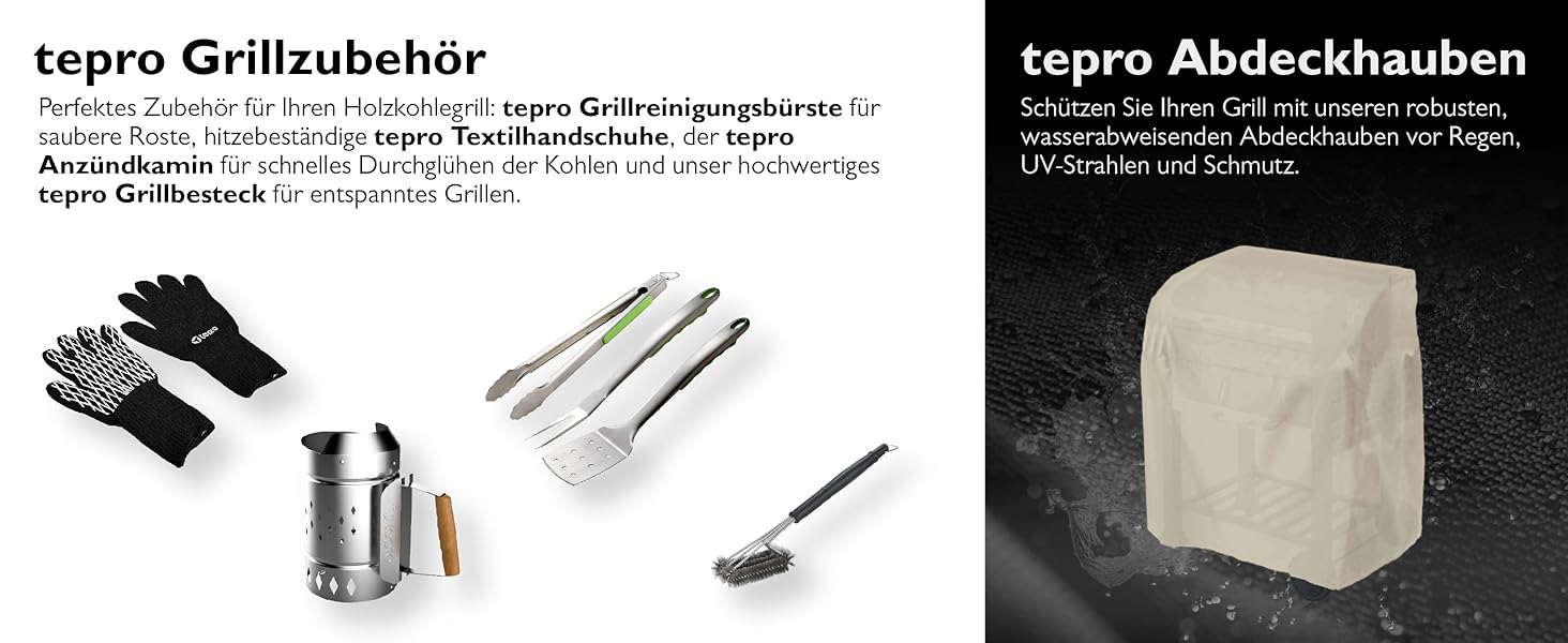 Тіпро Торонто XXL, гриль на вугіллі / гриль-возна, з нержавіючою ручкою, термометром та регульованим рівнем для вугілля, камінний заслін та колова клапана, розміри: 152 x 73 x 137 см