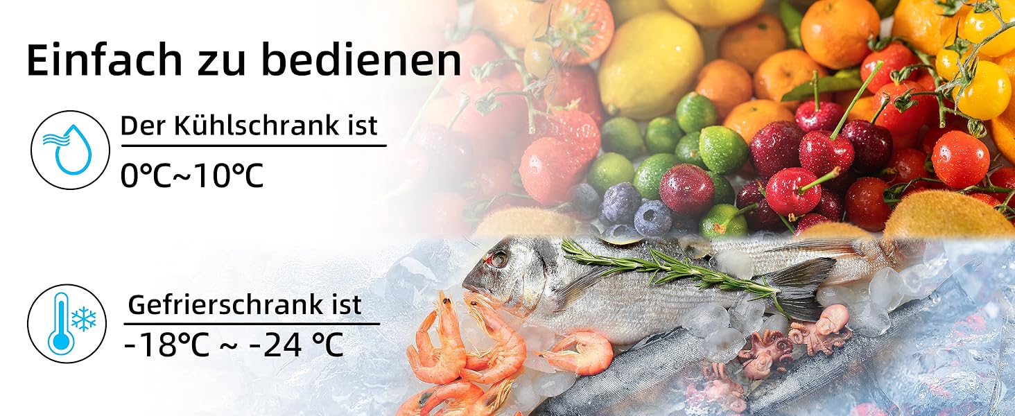 Міні-холодильник CHIQ 46 л з регулюванням температури, тихий (39 дБ), для офісу, кемпінгу, спальні, готелю, чорний