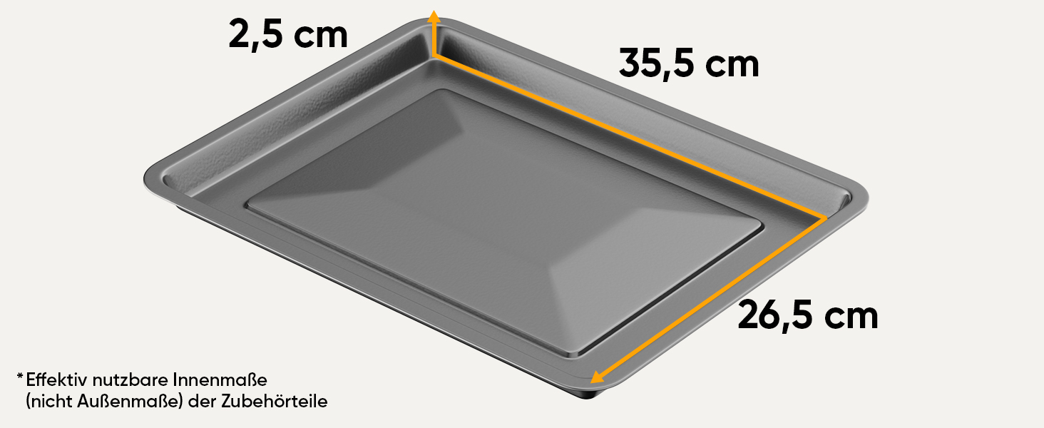 Міні-піч Stillstern 45L з конвекцією (Umluft) для піци Ø32 см, CYCLONE PRO+ антипригарне покриття, розморожування, таймер 2 год, міні-піч для кемпінгу, гриль з насадкою для курки