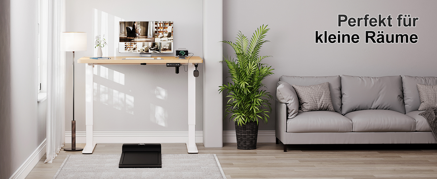 Дитячий електричний стіл Airfish 80x60/140x60 см з регулюванням висоти та функцією пам'яті | Стіл для дому/офісу