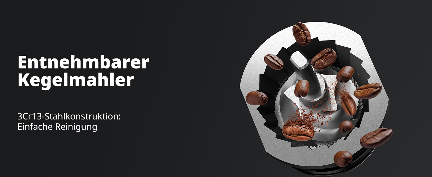 Еспресо-машина Siebträger з прозорою колбою, 20 Bar, автоматичний спінювач молока, для капучино та лате, Dual Boiler (1350W & 1000W), 15s екстракція, нержавіюча сталь, бак 1.8L, сенсорний дисплей, автоматичний спінювач молока (з млинком)