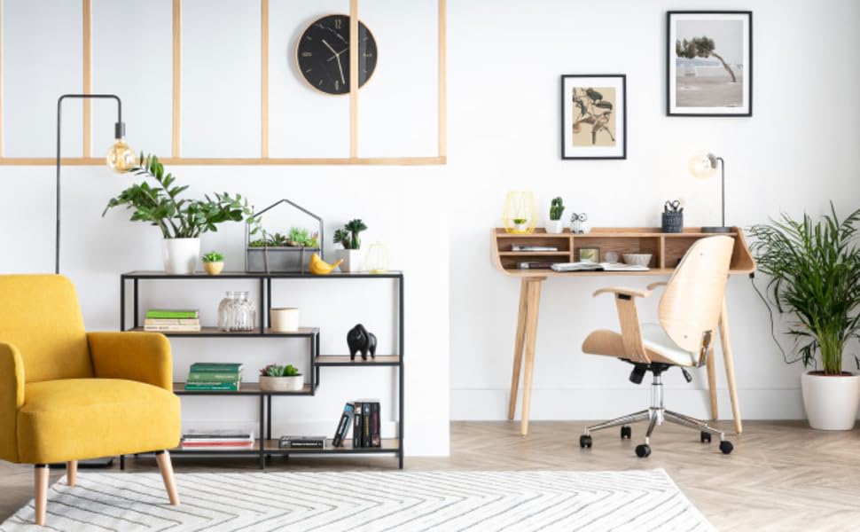 Офісне крісло Miliboo Yorke з світло-сірого матеріалу