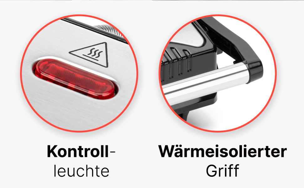 Контактний гриль Clatronic® MG 3519: безжирове приготування, 700W, антипригарне покриття, Panini Grill