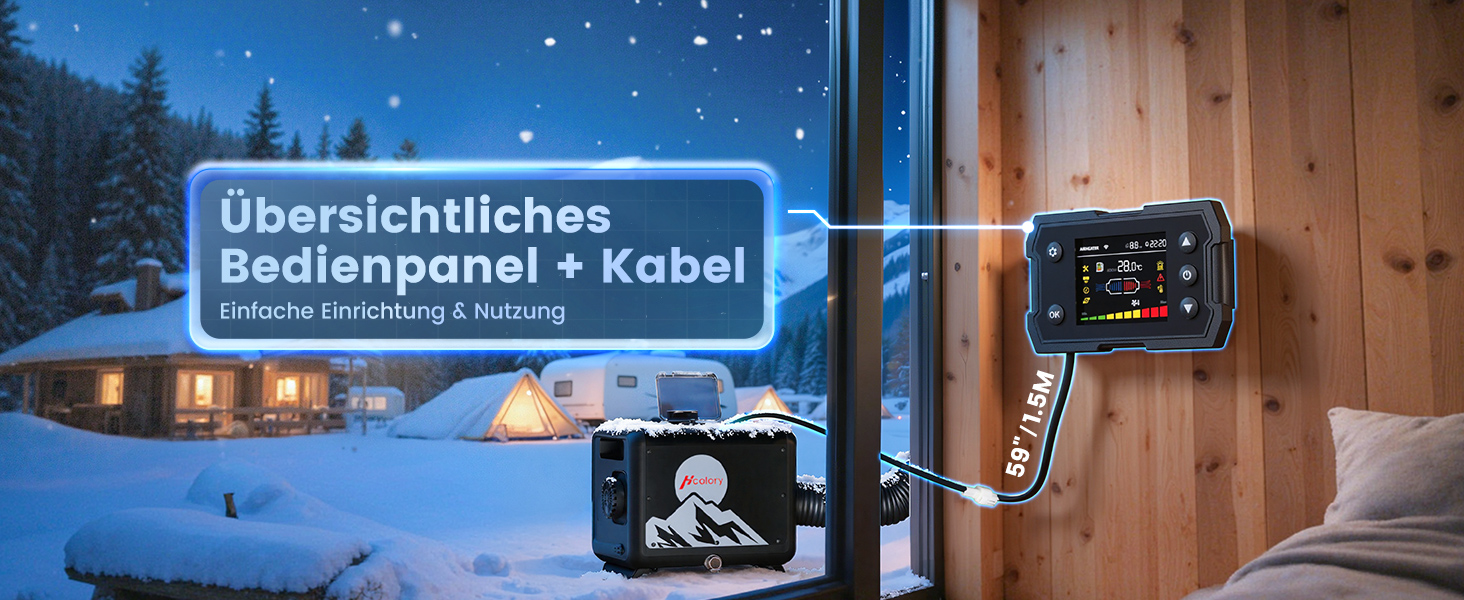 Автономний дизельний обігрівач повітря 8кВт з Bluetooth, керуванням через додаток, 7.5L Toolbox MAX, 230V AC та 12/24V DC для авто, вантажівок та кемпінгу, модель 2025