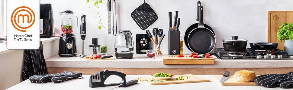 Аерофритюрниця MasterChef 4.5Л 1400Вт з цифровим сенсорним керуванням, 7 програм, без олії, функція підігріву та розігріву, 80-200°C