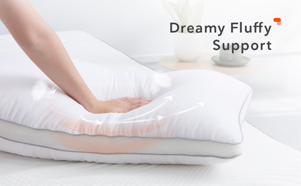 Набір подушок Sweetnight Firm з 2 шт. , розкішна готельна подушка Comfort Pillow Set з 2 шт. , Allegiker Pillow М'яка дихаюча подушка для сну біля ліжка 48 x 74 см, SN-UP002-S-2-XJ, біла 2 шт. (упаковка з ) 2 шт. и