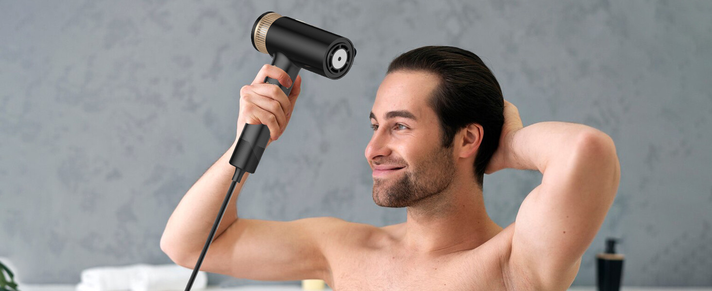 Мультистайлер для волосся 7 в 1 UKLISS Hairstyler Pro: фен, автоматична плойка, кругла щітка та вирівнювач для професійного стайлінгу, чорний