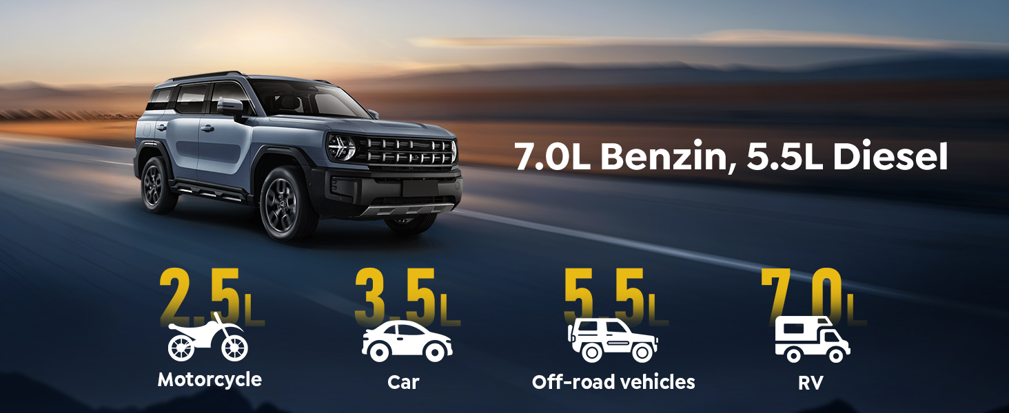 Powerbank Starthilfe AIMAPOW для автомобіля з компресором 160PSI, 27000mAh, 4000A, для бензинових та дизельних двигунів (до 12.0L), LED-ліхтар 600 LUM